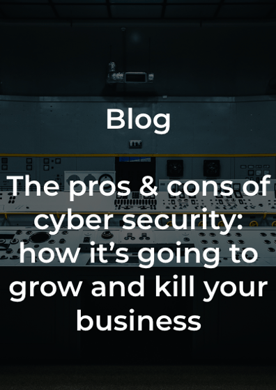 Blog - The pros & cons of cyber security: how it's going to kill your business